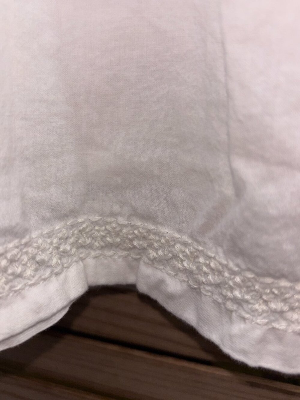 babyGap Toddler Girl White Cotton Smocked Embroidered Lace Dress Size 5 - Picture 7 of 8